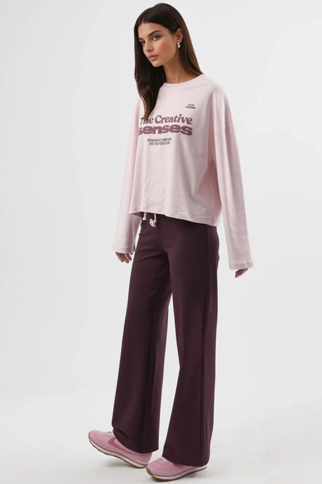 Gerade geschnittene Sweatpants mit Kordelzug - Image 3