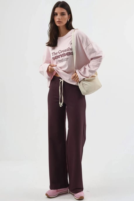 Gerade geschnittene Sweatpants mit Kordelzug - Image 6