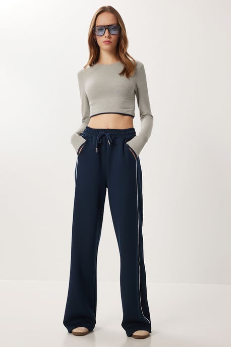 Reguläre Passform Baumwoll-Strick-Sweatpants - Image 2