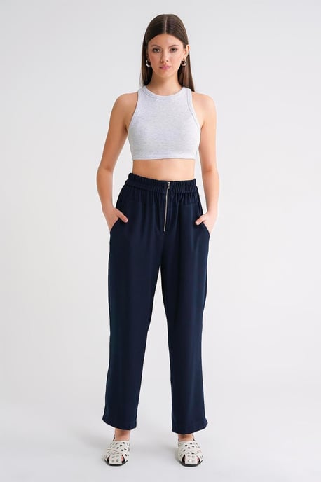 Kordelzug-Waist-Cigarette-Jogger-Hose - Image 6