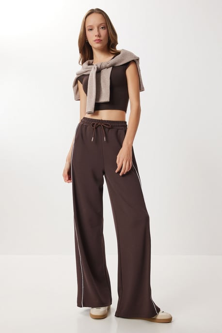 Regular Fit Baumwollstrick-Sweatpants - Image 2