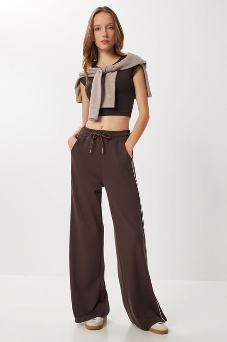 Regular Fit Baumwollstrick-Sweatpants - Image 3