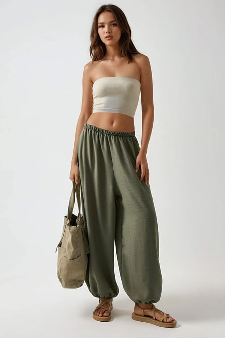 Niedrige Taille Baggy Fit Jogginghose - Image 2