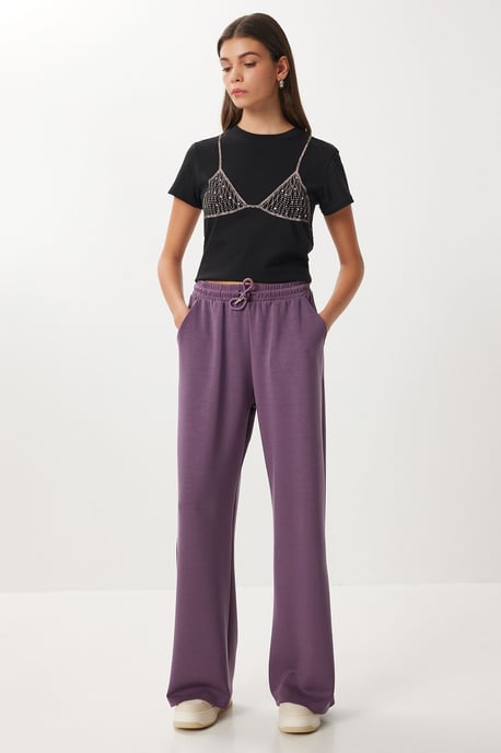 Hosen mit weitem Bein und Kordelzug - Image 2