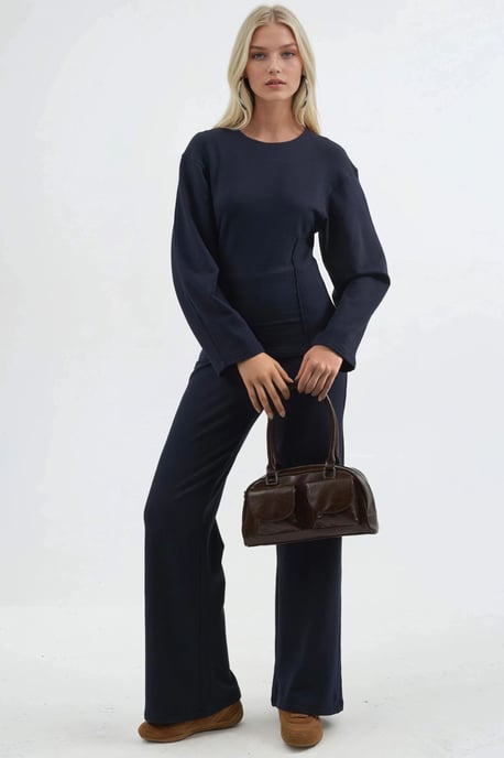 Hochtaillierte Pull-On Gerade Leggings - Image 5