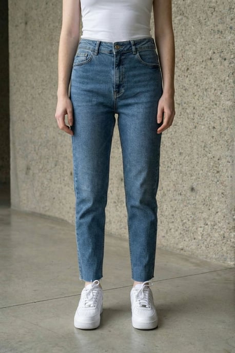 Hochtaillierte Skinny-Leg-Denim-Jeans - Image 1