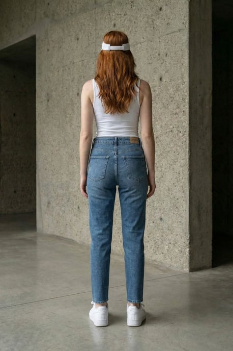 Hochtaillierte Skinny-Leg-Denim-Jeans - Image 3