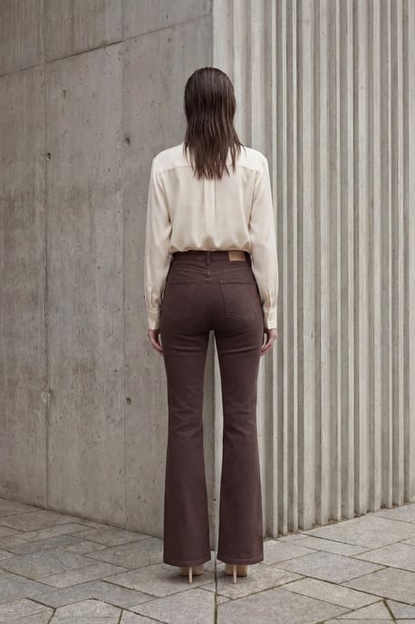 Hochtaillierte Schlagjeans - Image 4