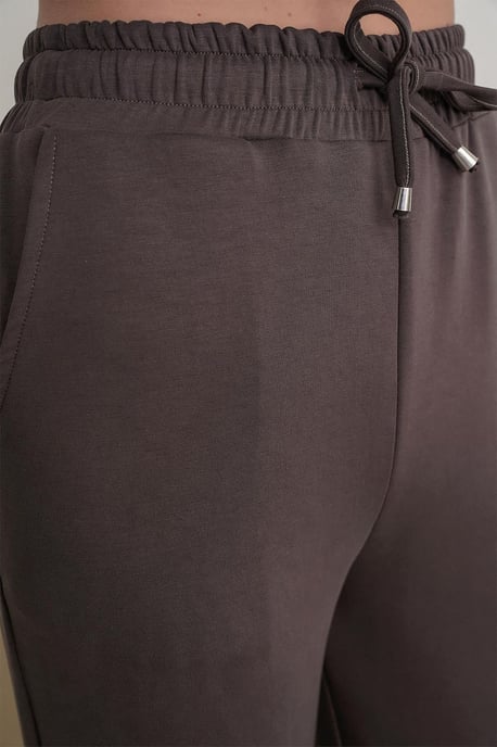 Hochtaillierte Pull-On Gerade-leg-Hosen mit Taschen - Image 4