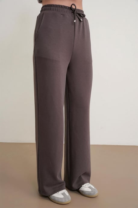 Hochtaillierte Pull-On Gerade-leg-Hosen mit Taschen - Image 5