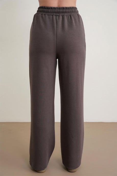 Hochtaillierte Pull-On Gerade-leg-Hosen mit Taschen - Image 6