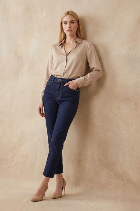 Hoch-taillierte Skinny-Jeans - Image 1