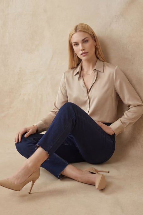Hoch-taillierte Skinny-Jeans - Image 5