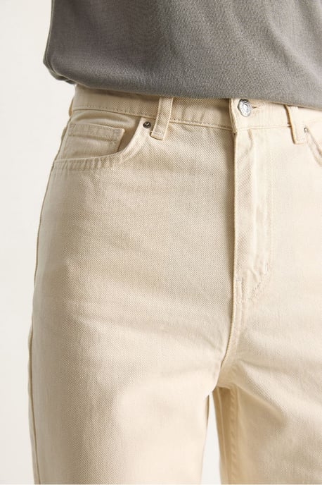 Hochtaillierte gerade Denim-Jeans - Image 6