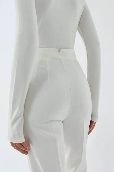 Premium Maßgeschneiderte Gerade Bein Hose mit Taschendetails - Image 4