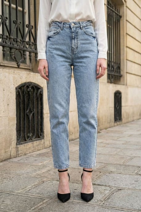 Hochtaillierte Slim-Fit Jeans - Image 4