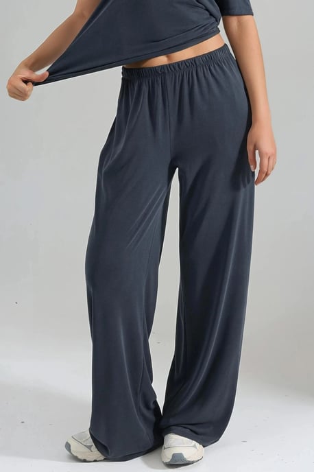 Elastische Bund gerade geschnittene Modal-Hose - Image 1