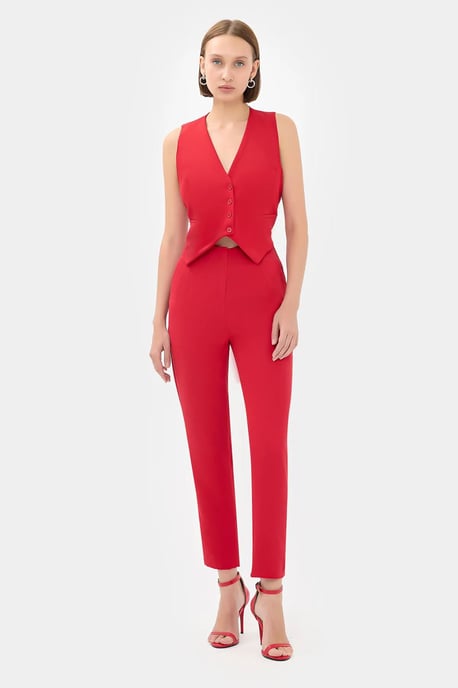 Hochtaillierte Karottenhose - Image 1