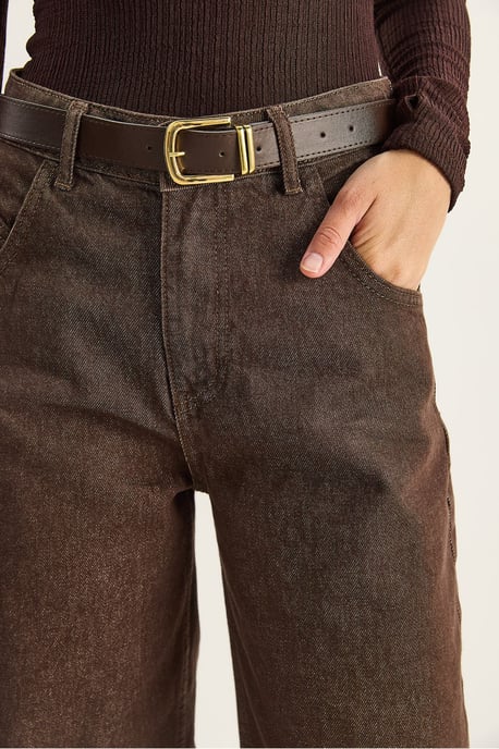 Hoch geschnittene Baggy-Jeans pantalon - Image 5