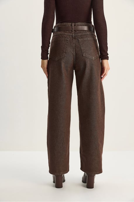 Hoch geschnittene Baggy-Jeans pantalon - Image 6