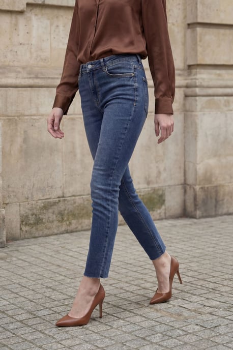 Hochtaillierte Skinny-Jeans - Image 2