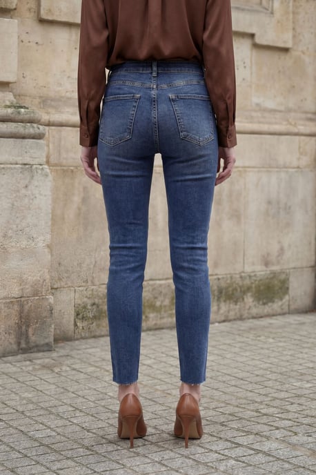 Hochtaillierte Skinny-Jeans - Image 3