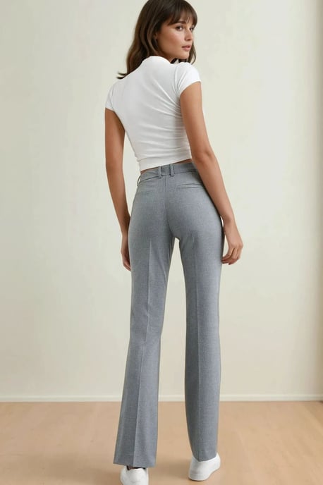 Hochbundige gerade Hosen - Image 4