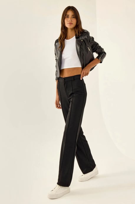 Gerade geschnittene Hose mit Stichdetails - Image 6