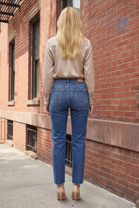 Hochtaillierte Skinny-Jeans - Image 3