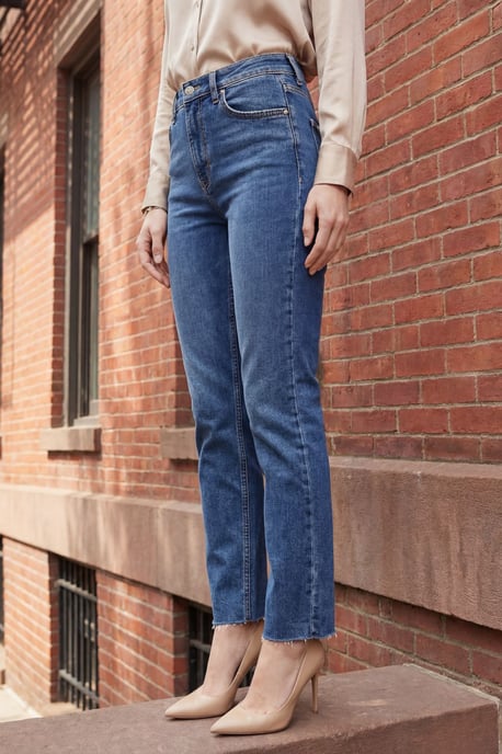 Hochtaillierte Skinny-Jeans - Image 5
