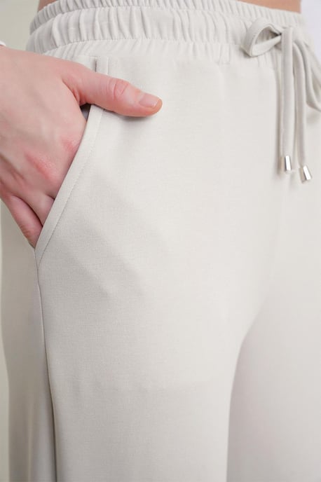 Hochtaillierte Pull-On Gerade-leg-Hosen mit Taschen - Image 4