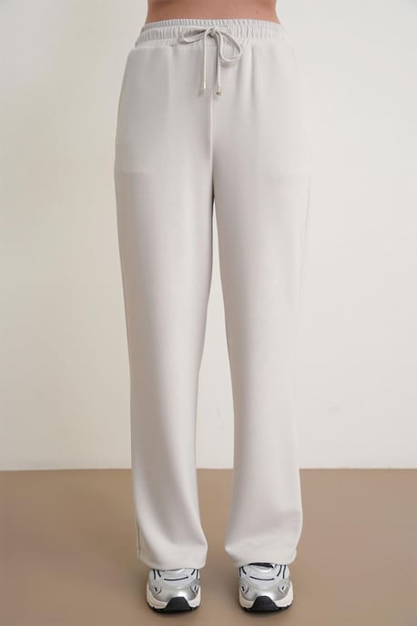 Hochtaillierte Pull-On Gerade-leg-Hosen mit Taschen - Image 5