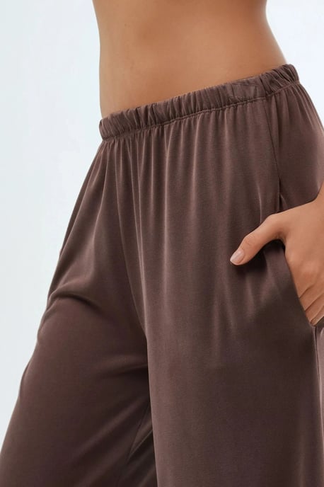 Elastische Bund gerade geschnittene Modal-Hose - Image 5