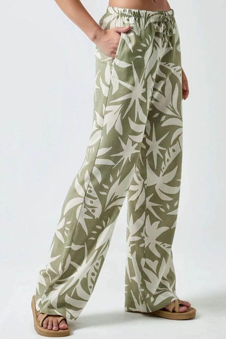 Blumenmuster Gerade Schnitt Hose - Image 2