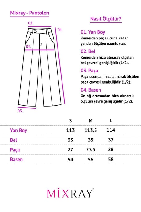Hochtaillierte gerade Baumwollhose mit Bindegürtel - Image 6