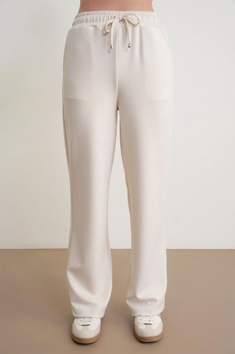 Hochtaillierte Pull-On Gerade-leg-Hosen mit Taschen - Image 4