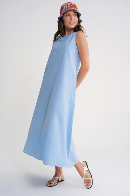 Lässig geschnittenes Maxikleid mit Taschen - Image 3