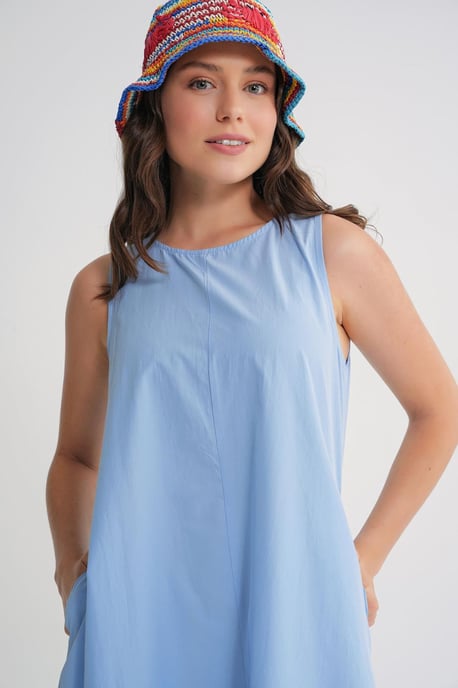 Lässig geschnittenes Maxikleid mit Taschen - Image 5