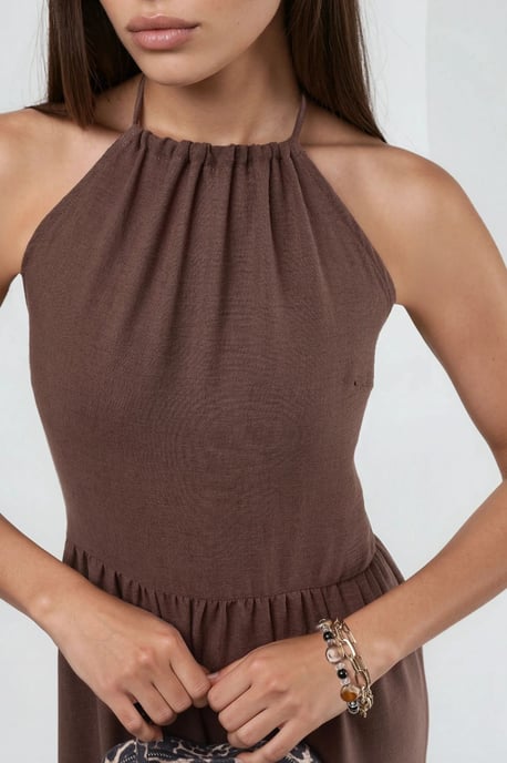 Rüschenträger Maxi-Kleid - Image 4