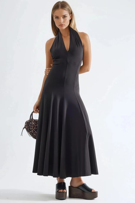 Halter Neck Maxi Kleid - Image 2