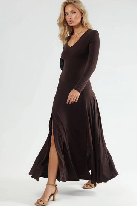 Doppelspalt-Maxi-Kleid - Image 5