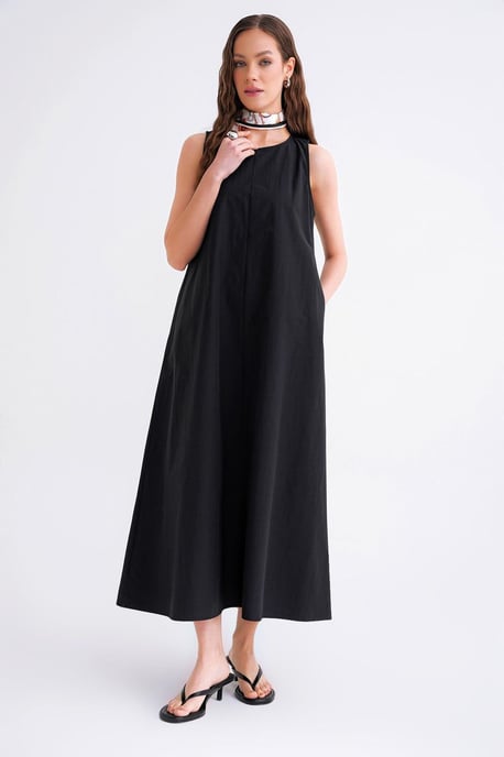 Lässig geschnittenes Maxikleid mit Taschen - Image 3