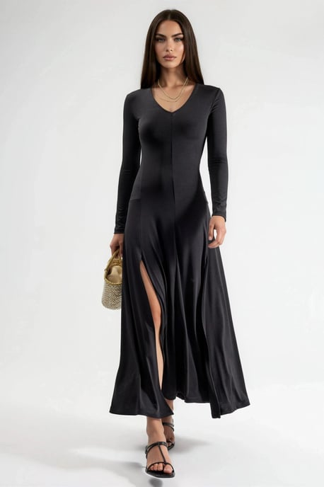 Doppelspalt Maxikleid - Image 5