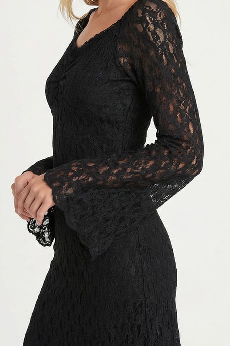 Bardot Spitzen-Midi-Kleid - Image 4