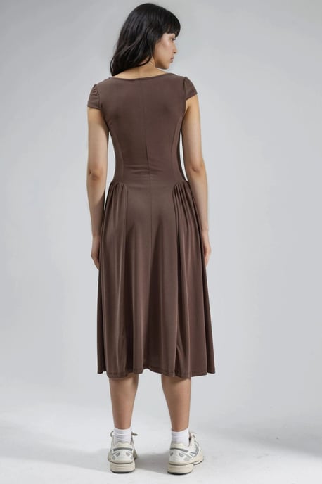 Eingearbeitetes Strick-Midi-Kleid - Image 3