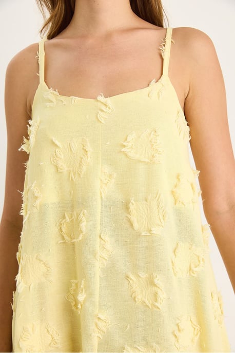 Strukturiertes Midikleid mit Quadratkragen - Image 5