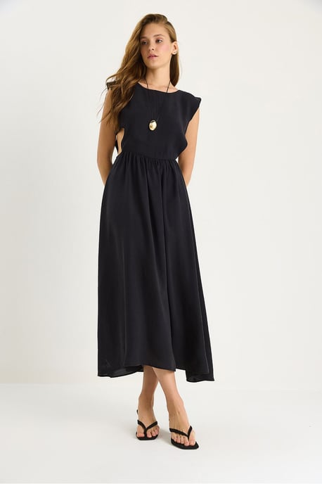 Ausschnitt Detailliertes Midi-Kleid - Image 2