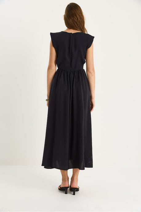Ausschnitt Detailliertes Midi-Kleid - Image 5
