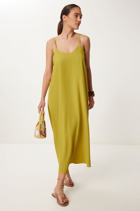 Lässiges Midi-Kleid mit U-Ausschnitt - Image 3