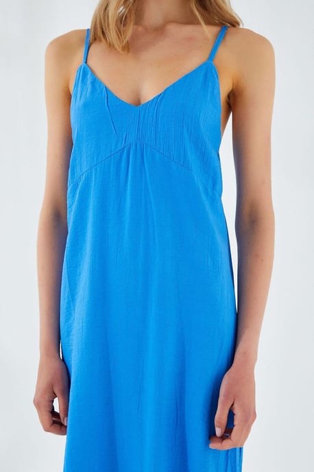 V-Ausschnitt Schlitz-Midi-Kleid - Image 4